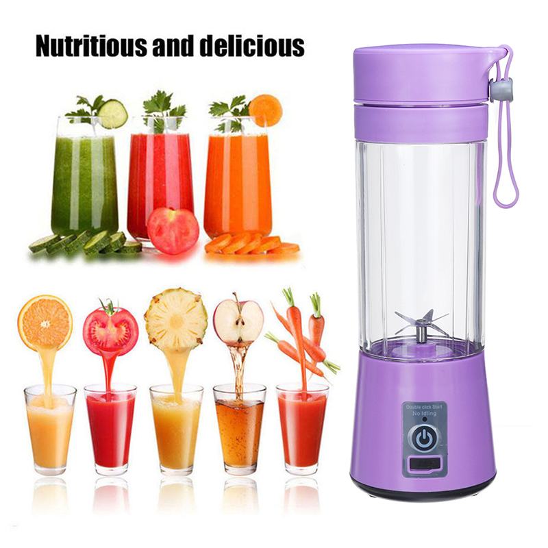 Batidora eléctrica portátil, batidora, botella Usb, Mini batidora de alimentos de frutas, Extractor, fabricante de alimentos, batidora, taza