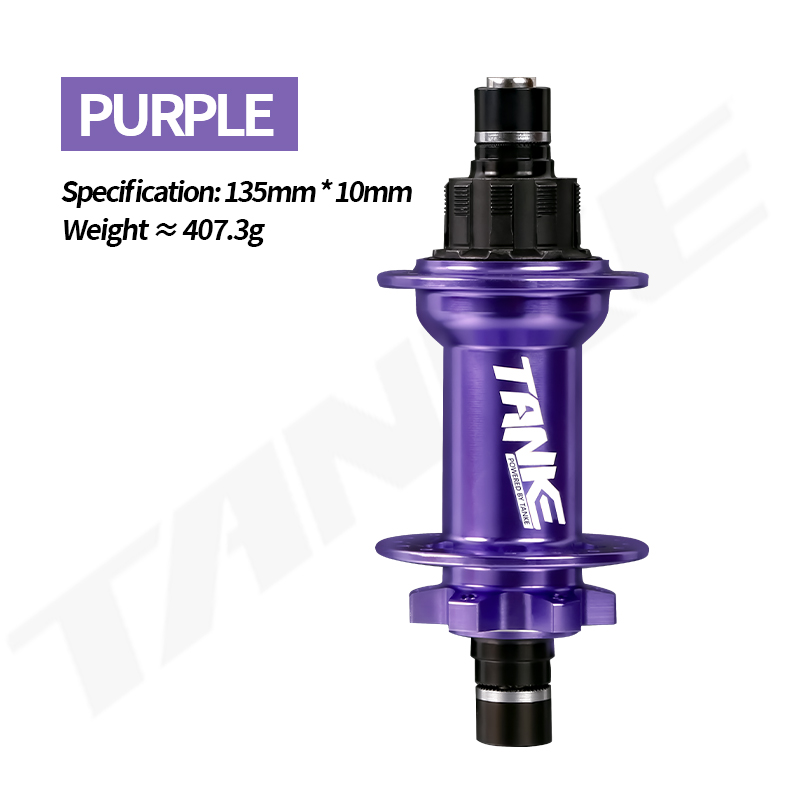 TANKE Dirt Jump Hub Single speed Locks CNC Machining Aluminum Alloy 32holes 120point 135*10mm,DJ MTB Bike hub 6 claw 3 teeth BMX: Blue