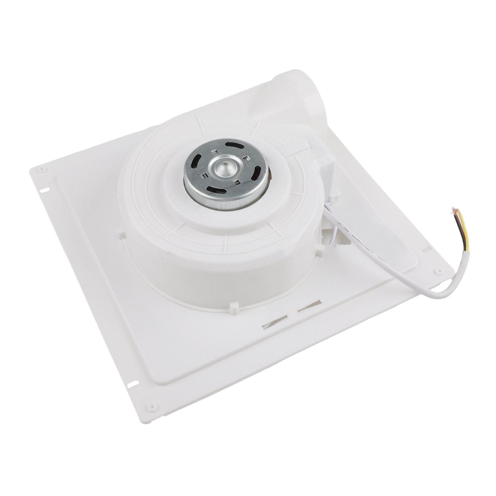 Potente extractor de baño con luces LED, extractor de 30x30cm, extractor de baño ABS blanco, ventilador de ventilación con iluminación LED