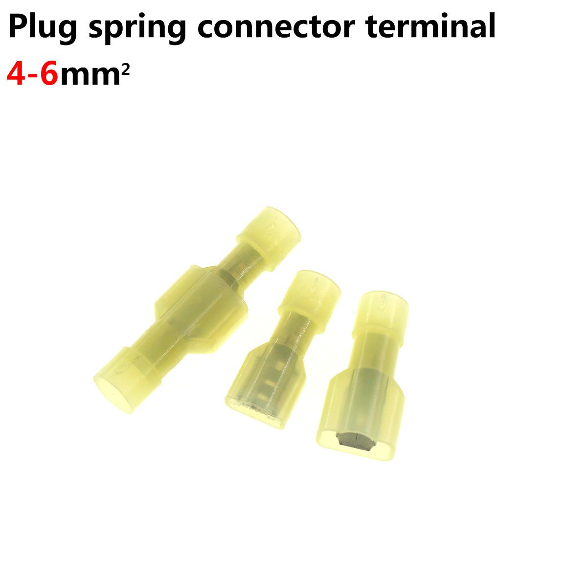 30 Paar 60 Stuks Spring Connector Terminal 6.3 Vrouwelijke Hoofd Paar Koppeling Fdfn Nylon Geïsoleerde Cord End Terminal Wire Adapter: Marineblauw
