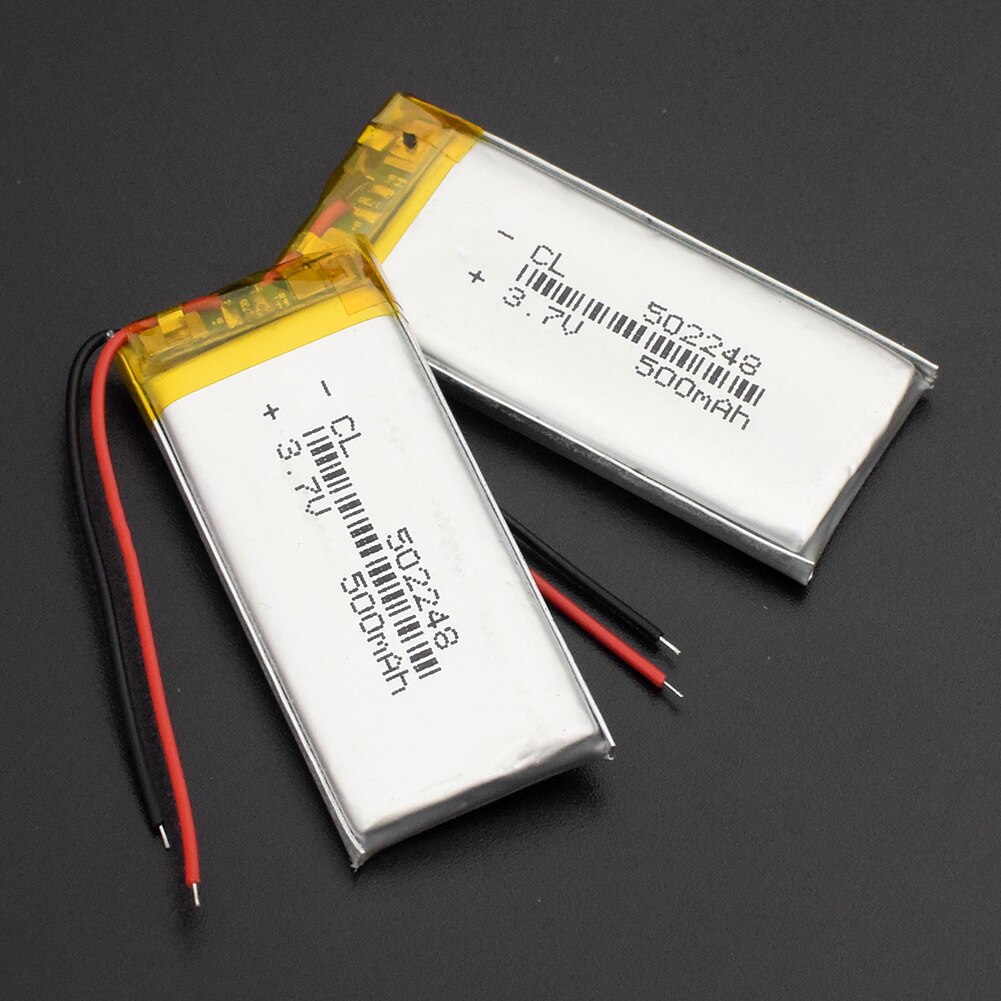 Posthuman tablet 3.7 v lithium polymer batteri 500 mah 502248 mp3 mp4 små bluetooth højttalere li-po genopladeligt batteri
