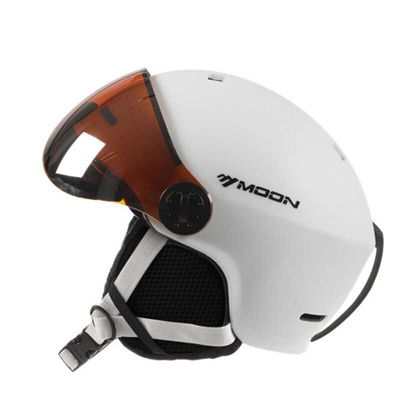 Maan skihelm integraal gevormde pc+eps hoge bril skihelm outdoor volwassen sport ski snowboard skateboard helmen