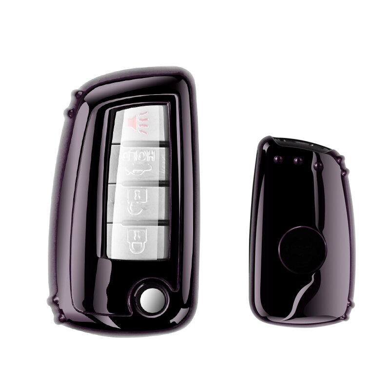 Tpu auto afstandsbediening sleutelhoesje voor nissan x-trail juke  t32 rogue  f15 qashqai tida murano maxima quest juke hoesje: Alleen zwarte behuizing