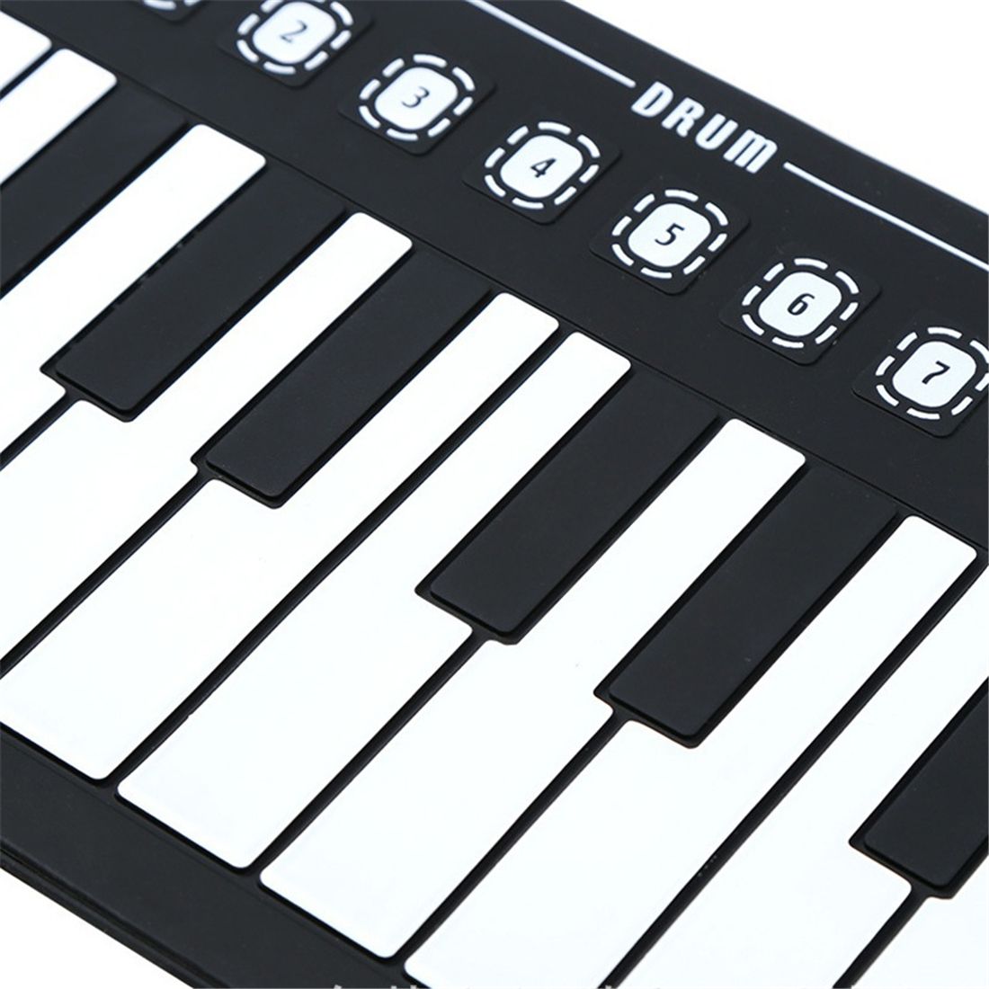 Nova 49 orador chave rolo mão piano eletrônico portátil dobrável roll up piano eletrônico teclado virtual