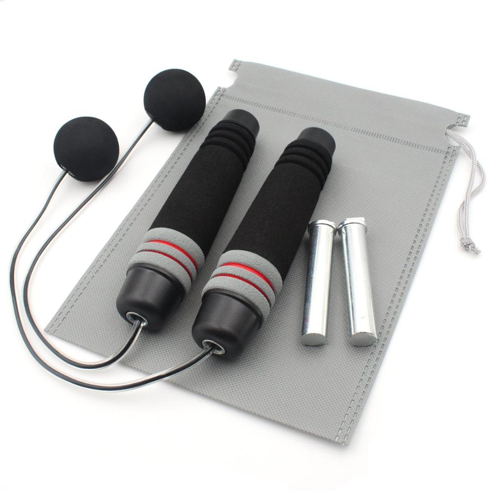 Vektet tauløst hoppetau crossfit speed rope for double unders trening boksing trening fitness trådløst hoppetau innendørs gym
