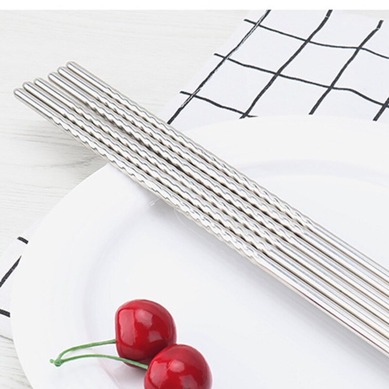 1 Pair Extra Long 38.8 cm Cooking Chopsticks Pot Chopsticks Frying Noodle Chopsticks Stainless Steel Chinese Chop Sticks