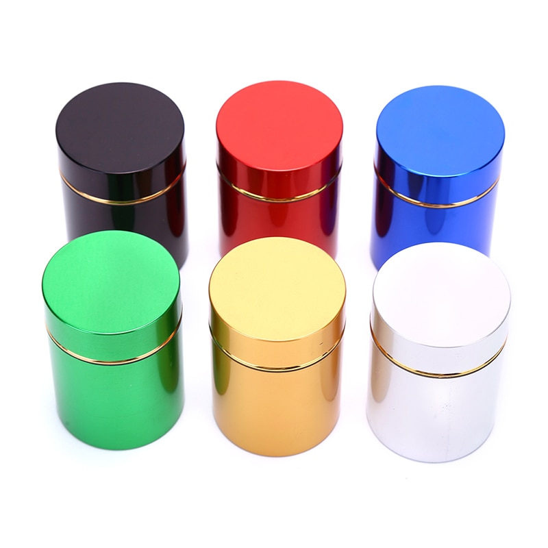 70ML Smell Proof Container Herb Stash Sealed Can Tea Strage Bottles Jars Boxes