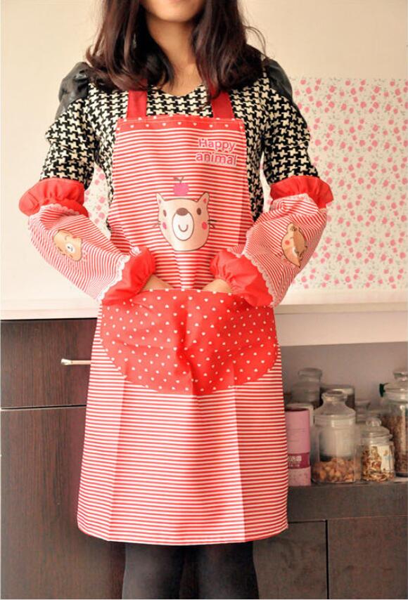 Delantal de cocina para mujer, delantales de cocina Avental para comedor, barbacoa, restaurante, bolsillo, cuello Halter, tira de Chef para hornear sin mangas: Rojo