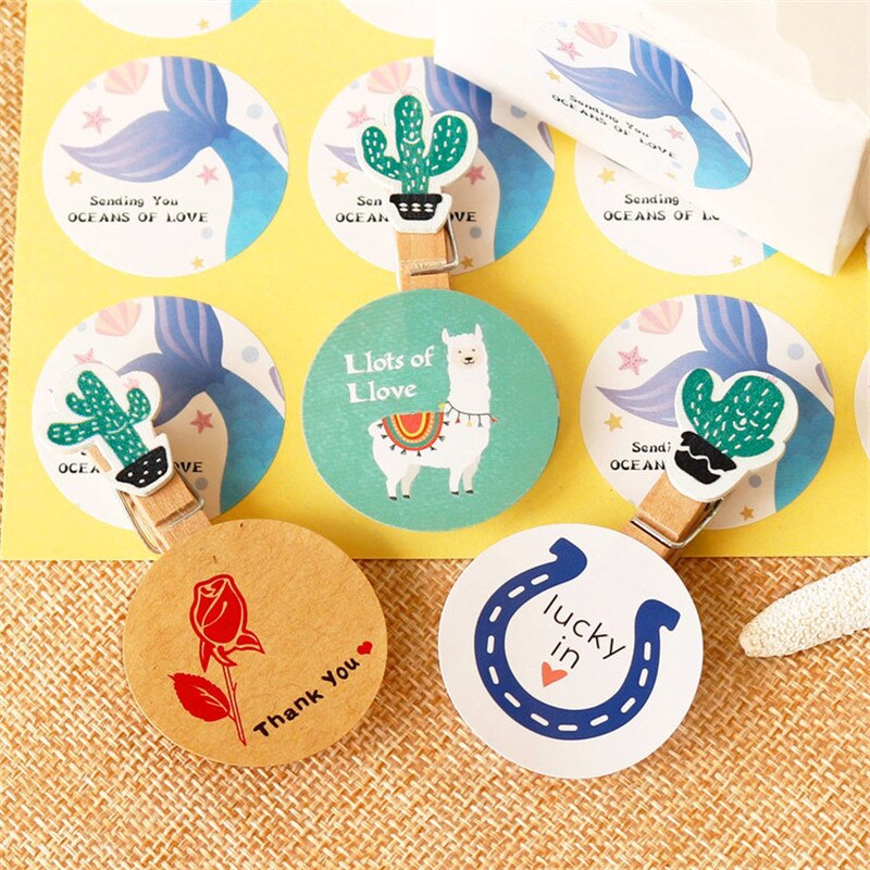 48 Pcs Papieren Zak Gemaakt Met Liefde Dank U Kraft Papieren Zak Met Papier Sticker Party Wedding Verpakking snoep Verpakking Zak