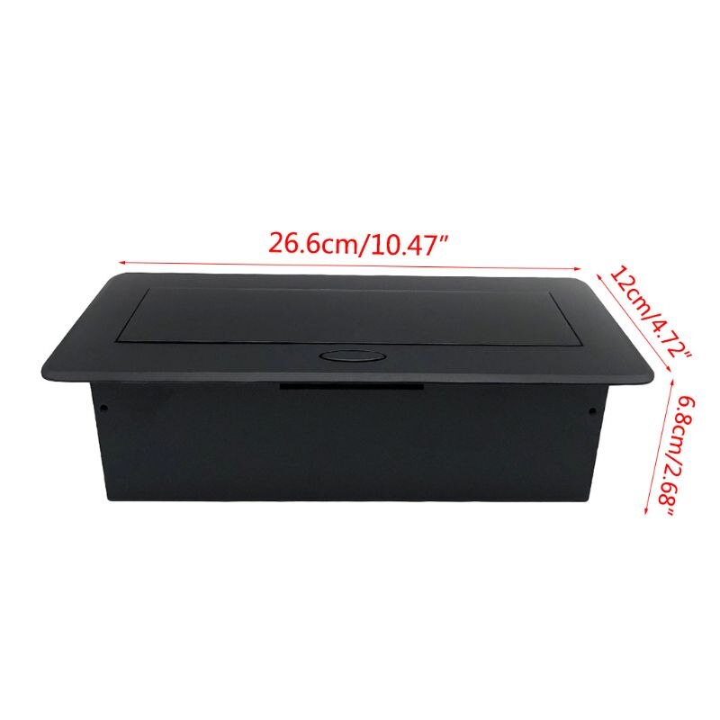 Multimedia Outlet Connection Box Desktop Pop-Up 3 Power Eu Plug Socket Voor Thuis