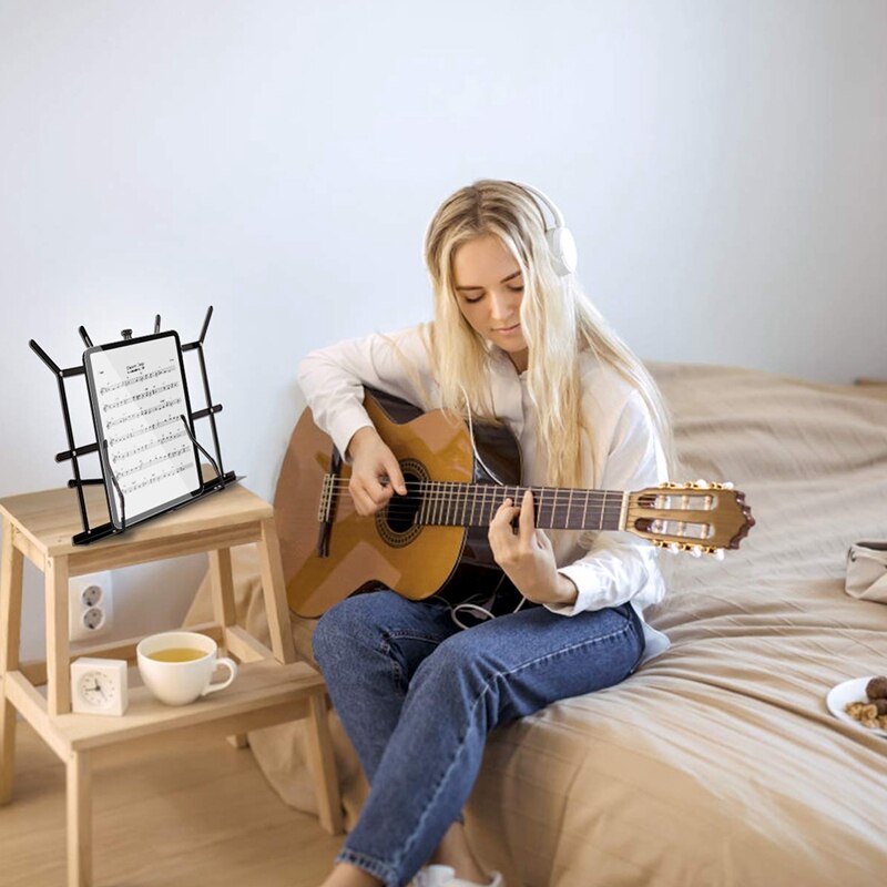 Tabletop Music Stand Sheet Music Stand Table Music Stand Desktop Book Tablet Stand Folding Portable Travel Music Holder