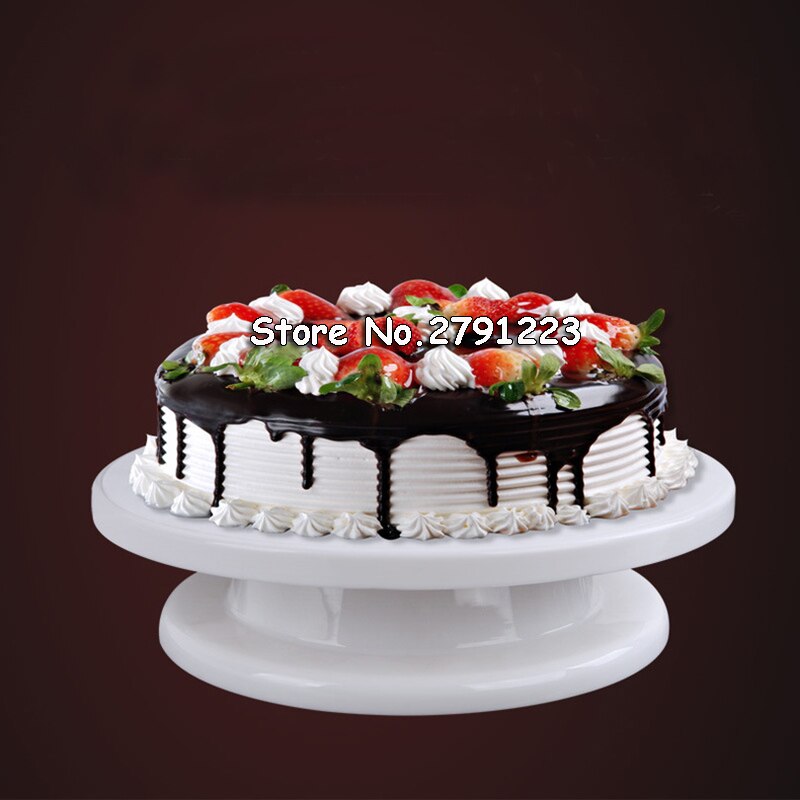 28 cm Plastic Taart Draaitafel Roterende Taart Decoreren Draaitafel Anti-skid Ronde Cake Stand Taart model maker Rotary Tafel