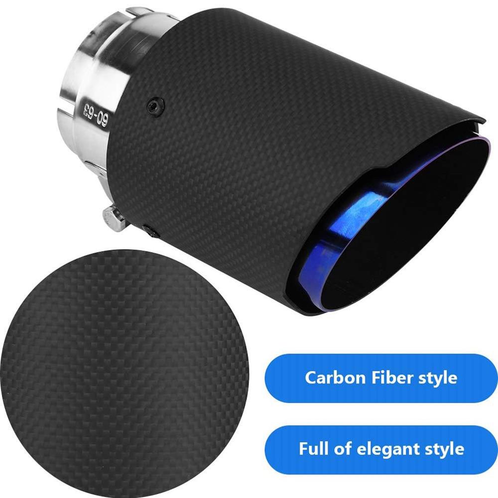 2pcs Stainless Steel Carbon Fiber Muffler For 78-80mm Car Exhaust Pipe Modified Decorative Tail Tips For Mazda Grand Cherokee - View #12