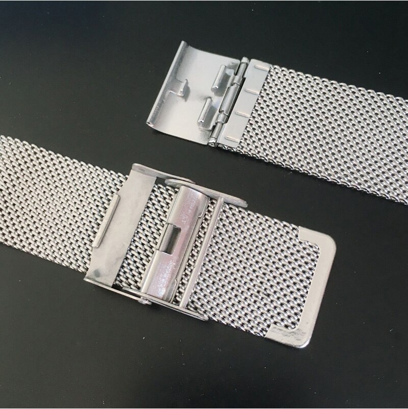 Milanese Watchband 10mm 12mm 14mm 16mm 18mm 20mm 22mm Universal 304 Stainless Steel Metal Watch Band Strap Bracelet Silver