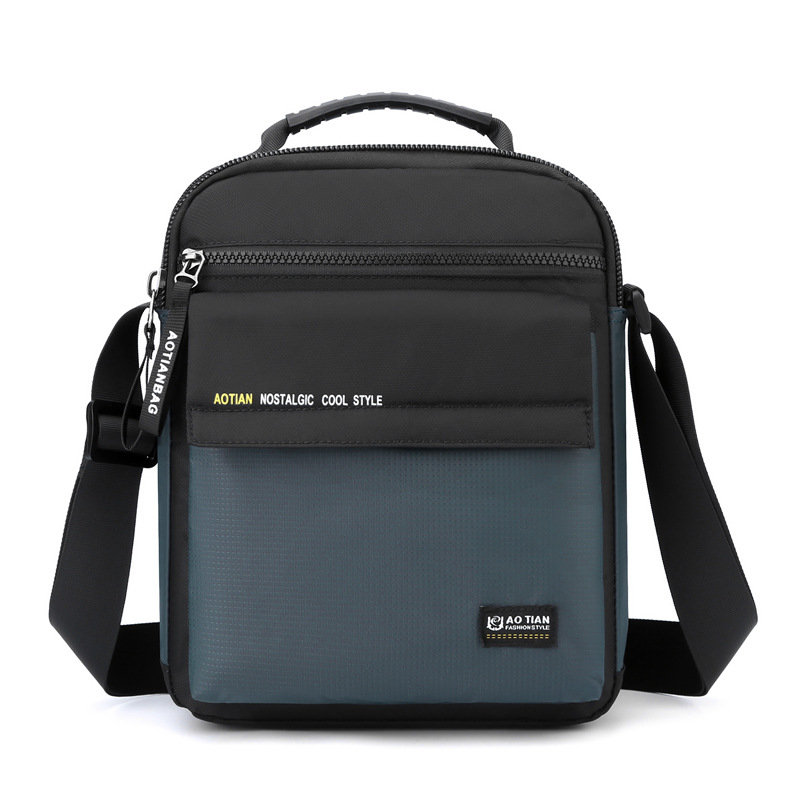 Herentas, messenger bag, lichte schoudertas, heren vrijetijdstas, casual crossbodytas, reistas, zakelijke handtas: Bruin