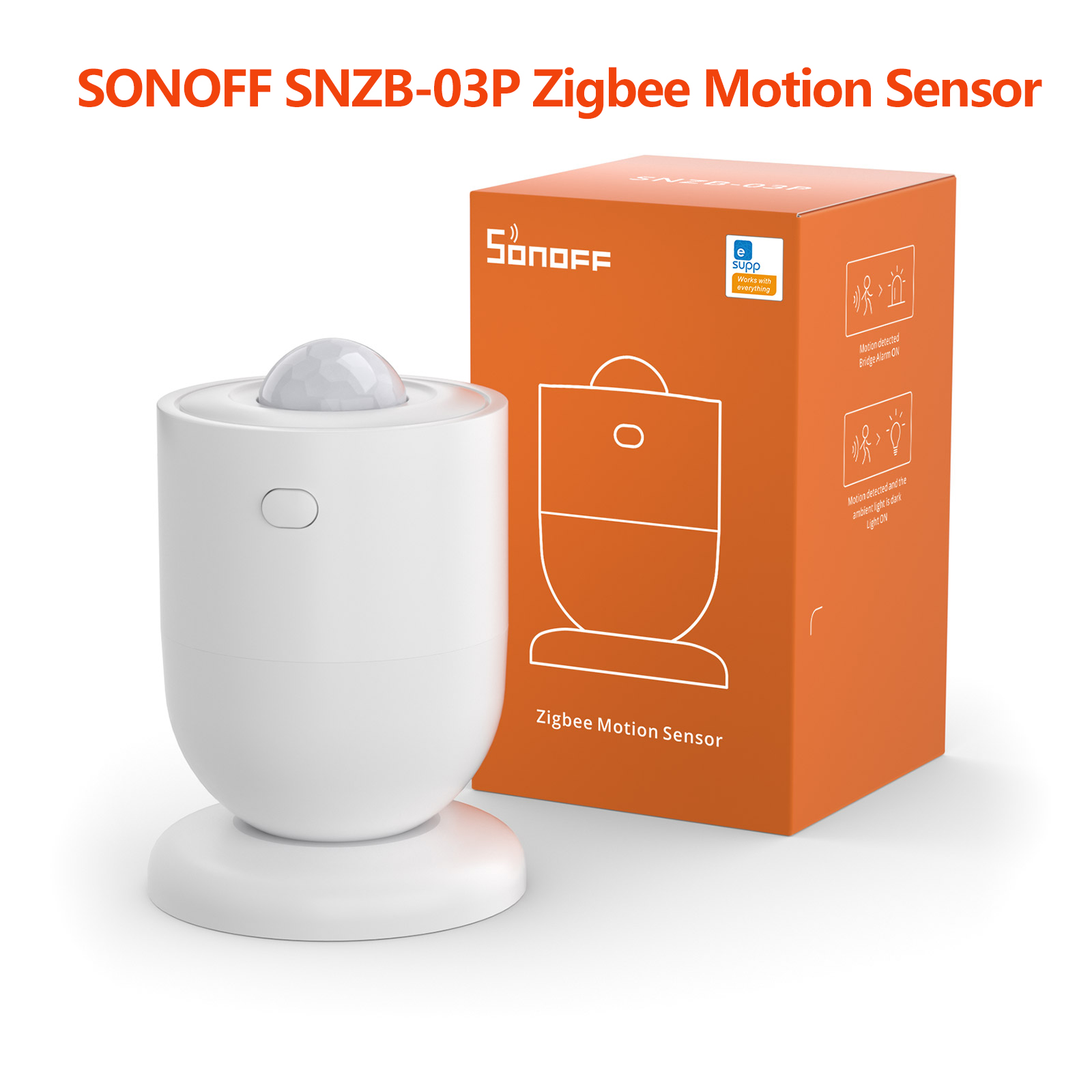 Sonoff Zigbee Bridge-P Gateway Hub z Czujnikami Zigbee - Bridge, Drzwi/Okno, Ruch, Temp/Wilgotność, Przełącznik: Pakiet 3