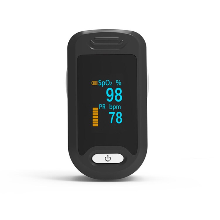 Digitale Vinger Oximeter Oled Saturatiemeter Vingertop Pulse Oxymeter SpO2 Pr Saturimetro Bloed Zuurstof Hartslag Verzadiging Monitor: 845-Black