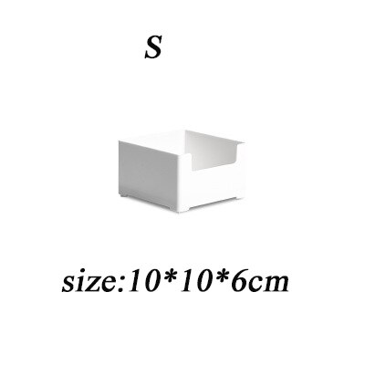 Adjustable Drawer Style Organizer Plastic Closet Drawer Divider Tray Makeup Organizer Sundries Container Cutlery Storage Box: S