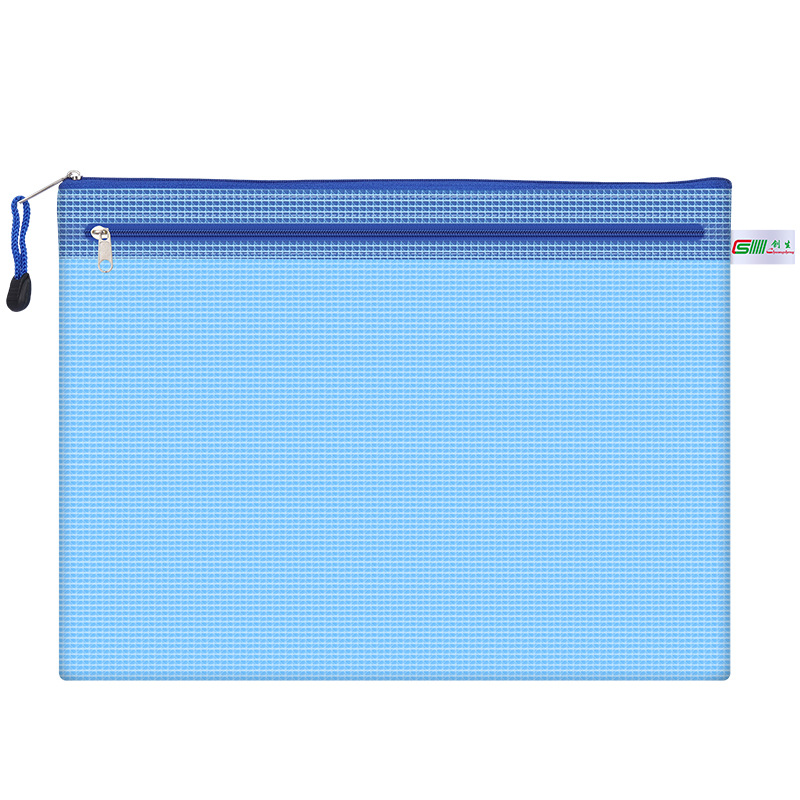 Double Zipper Plastic Folder File Envelope A4 A5 A6 B5 Poly Stationery Storage Waterproof PVC Organizer Bag