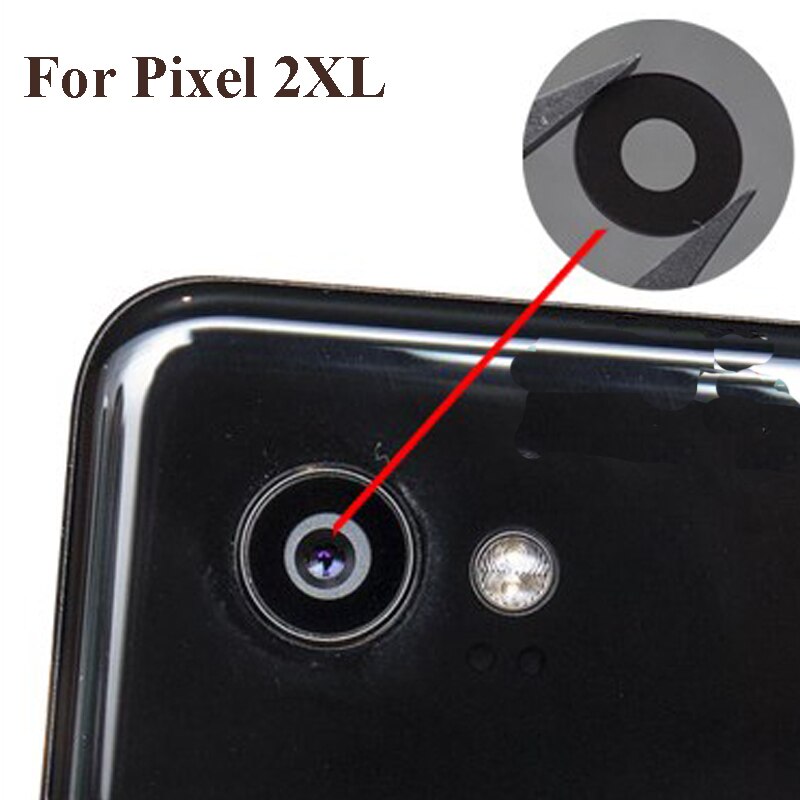 2PCS For Google Pixel 2 XL 2XL Back Rear Camera Glass Lens Repairment Repair parts test good Pixel2 XL