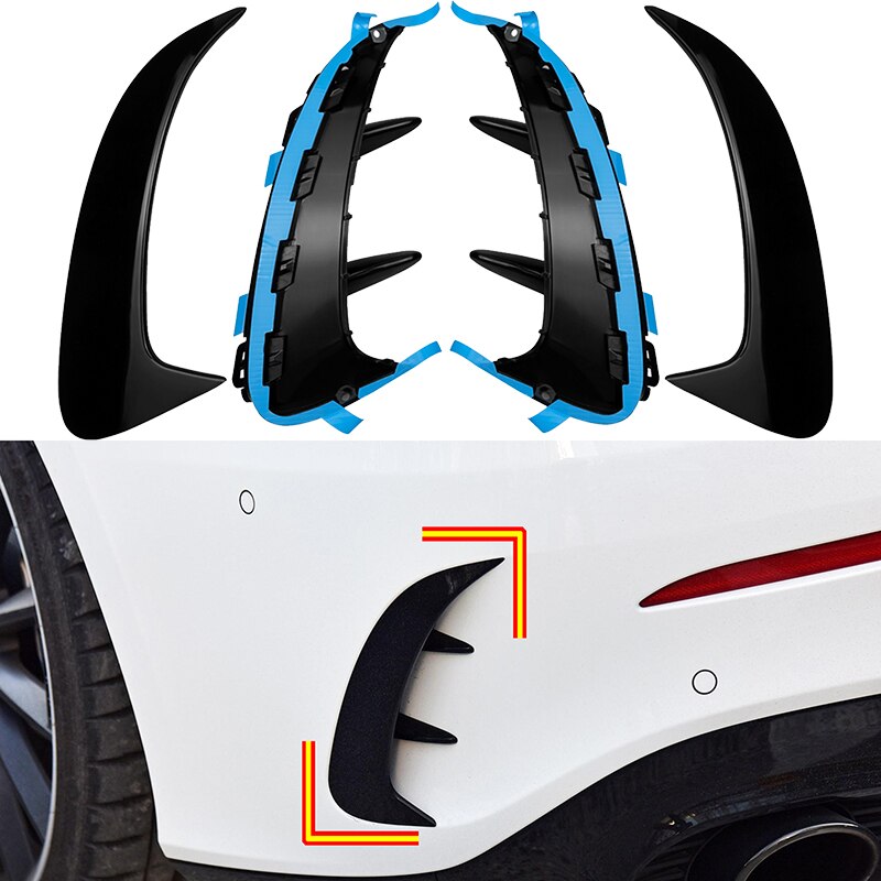 Til mercedes benz a klasse  w177 sedan  a180 a200 a250 a35 amg bagkofanger klistermærke trim cover fender flicks canards car styling