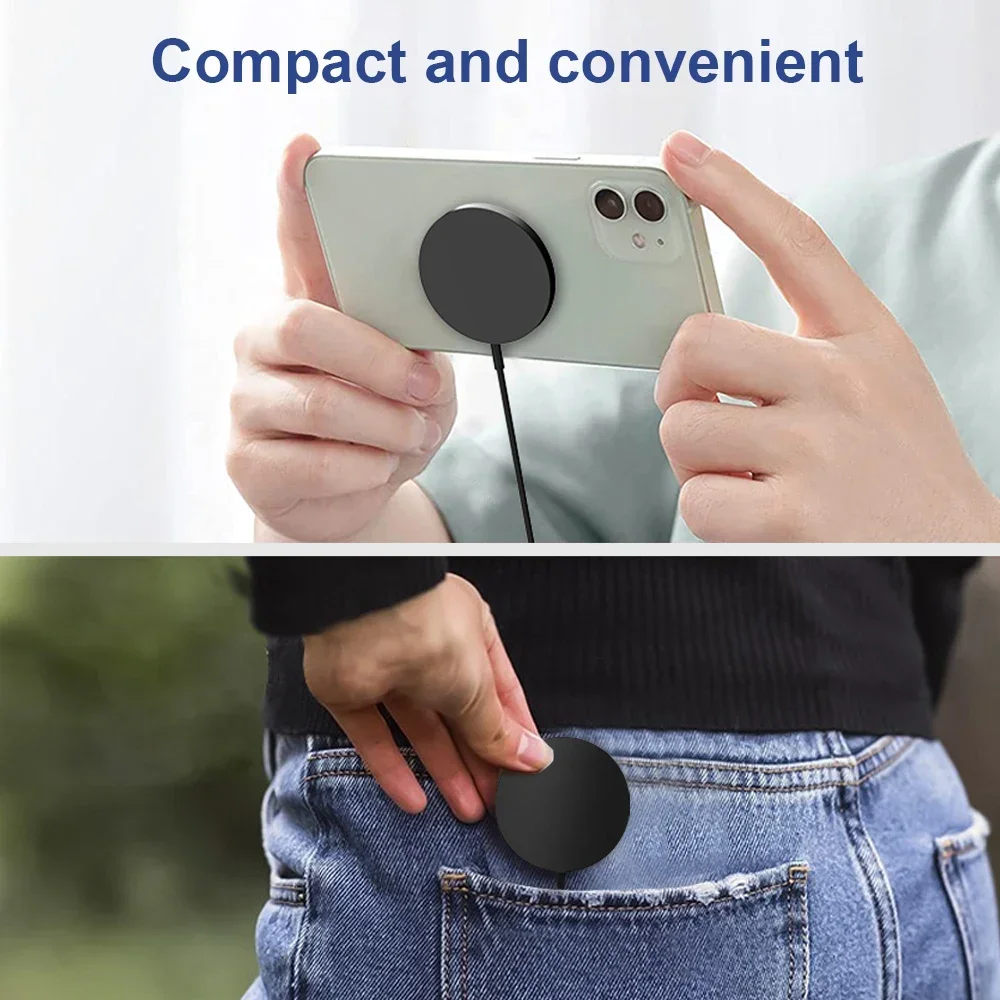 Cargador inalámbrico magnético para iPhone, base de carga rápida, 30W, 15, 14, 13, 12, 11 Pro Max, Airpods PD y USB A