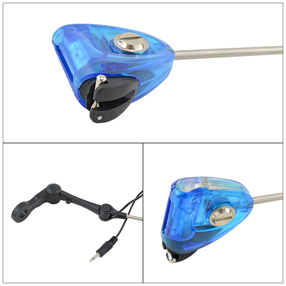 Alarmas de mordedura de pesca de carpa e iluminado LED Swinger Color azul juego de alarma para pesca de carpa