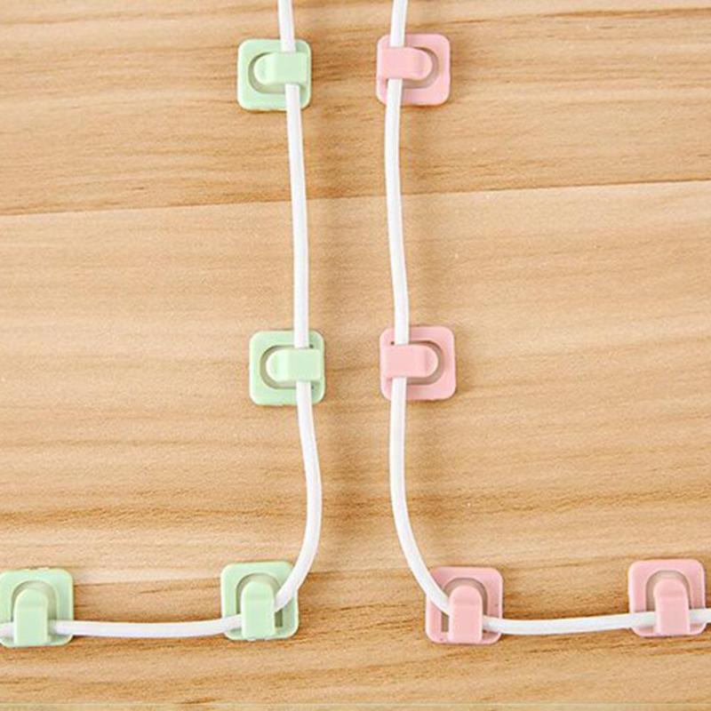 18pcs Fixed Desktop Network Wire Cables Clamp USB Line Cord Organizer Fixed Tool Install Data Line Cables Row Clamp