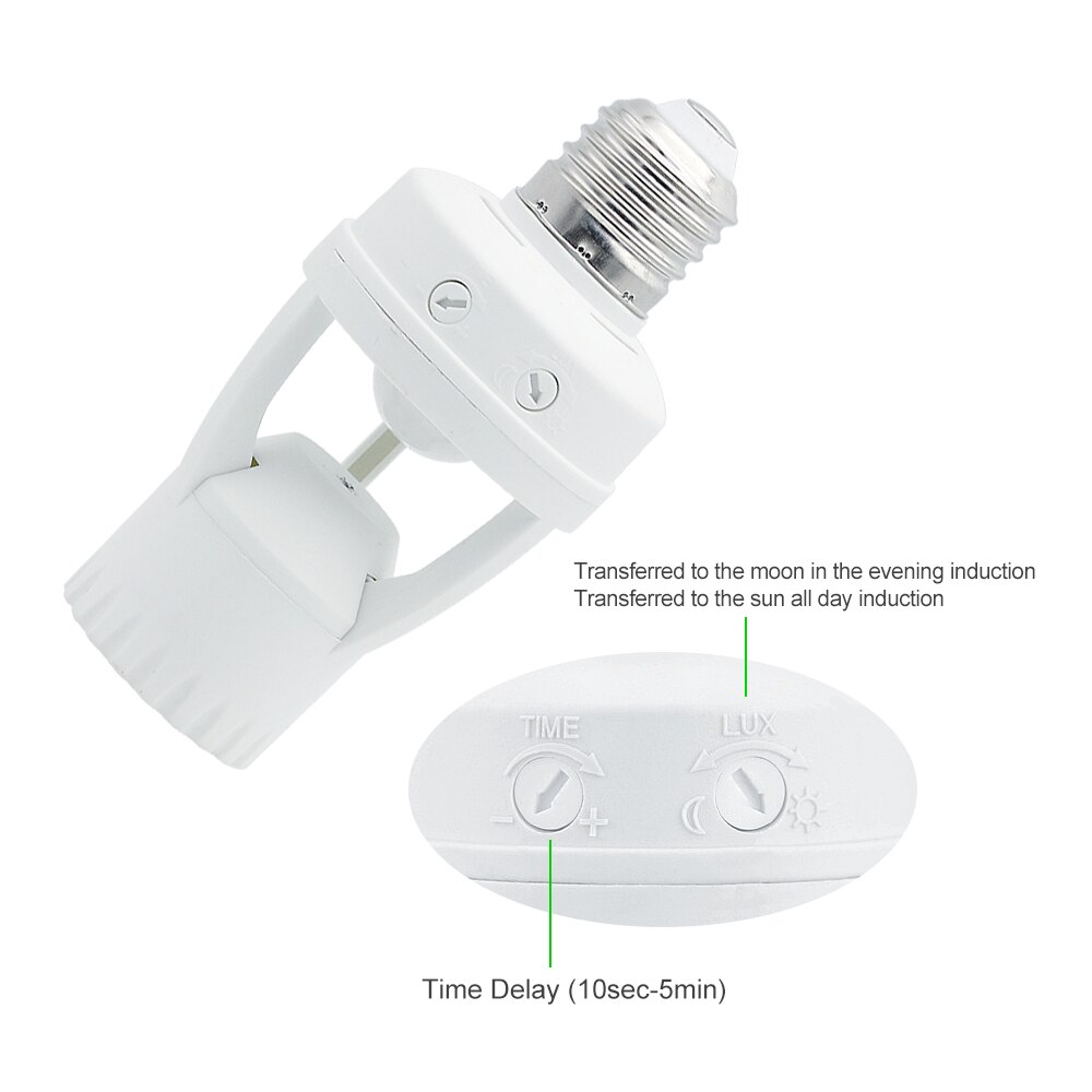 ANBLUB E27 LED PIR Motion Sensor Geluid Conrtol Draadloze Afstandsbediening Lamp Houders