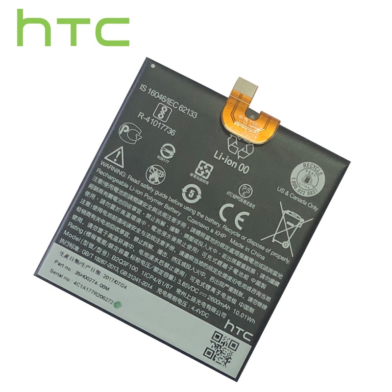 HTC Original battery 2600mAh B2Q3F100 B2Q3F100 For HTC U11 life mobile phone batteries+Free Tools