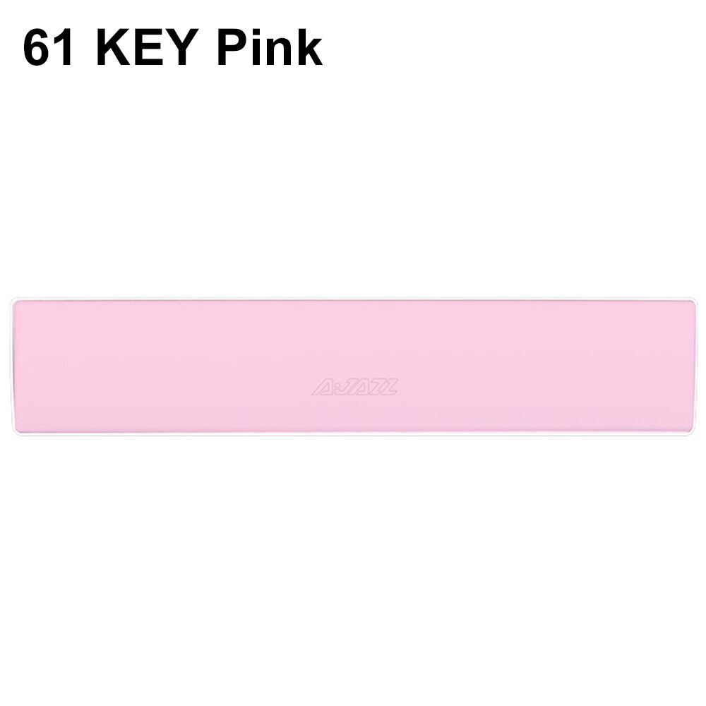 Ajazz 61/87/104Key Polssteun Ergonomisch Pu Lederen Toetsenbord Polssteun Druksterkte Hand Rest Comfortabele Pols brace: 61 Key Pink