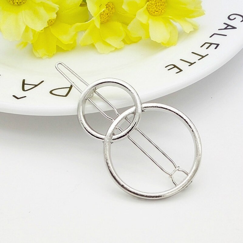 1pcs Silver Cat Hair Pins Kid Girl Snap Hair Clips Hair Clip Pins Color Metal Barrettes Baby Children Women Styling Accessories