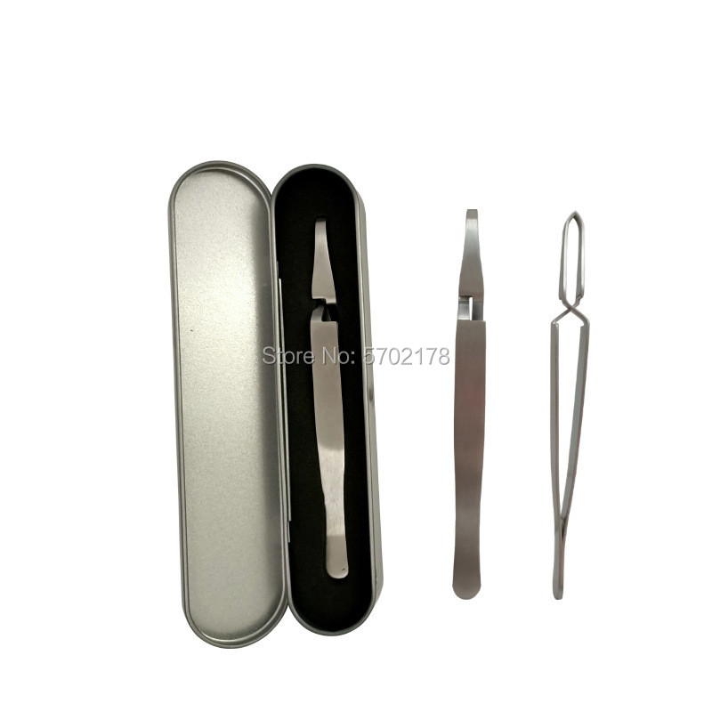 Tick Remover Eliminate Tweezers Pet Dog Cat Accessoires Sick Animal Flea Clean Clip: Blue