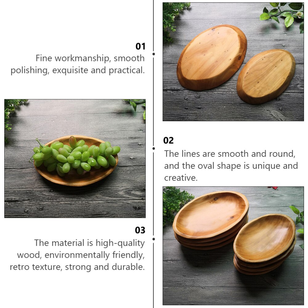 Hout Fruit Lade Nuttig Hout Schotel Gedroogd Fruit Plaat Hout Snack Plaat