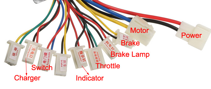 Geborsteld motor controller Elektrische driewieler geborsteld controller 250W 24V
