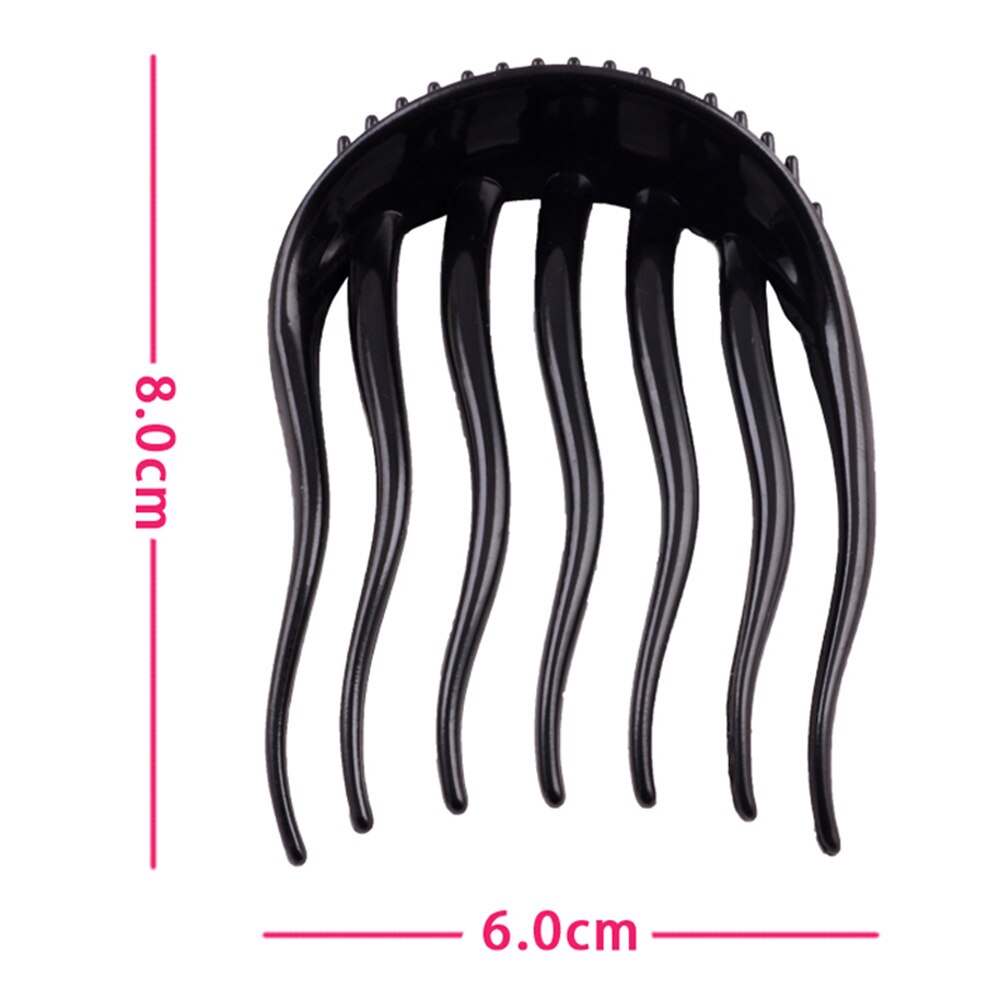 Kvinder fransk hår fletning fletning magisk hårspænde gafler hårnåle stylist kø twist fletning gør-det-selv frisure styling tilbehør: 1pc 5