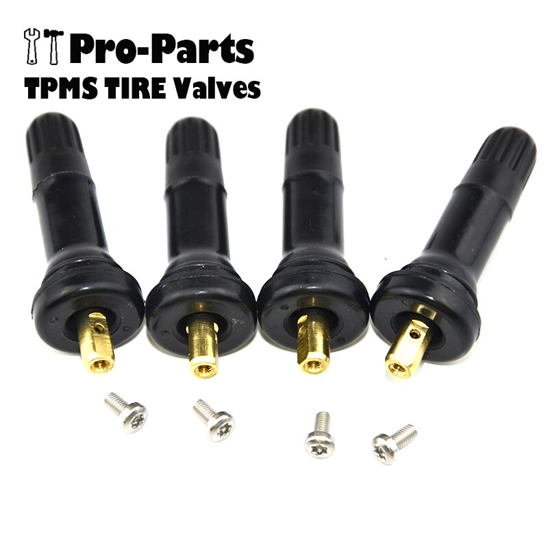 4Pcs TPMS-01 Replacement Rubber Wheel Rim TPMS Tire Pressure Monitoring System Tire Valve Stems for Buick Chevrolet GMC Cadillac