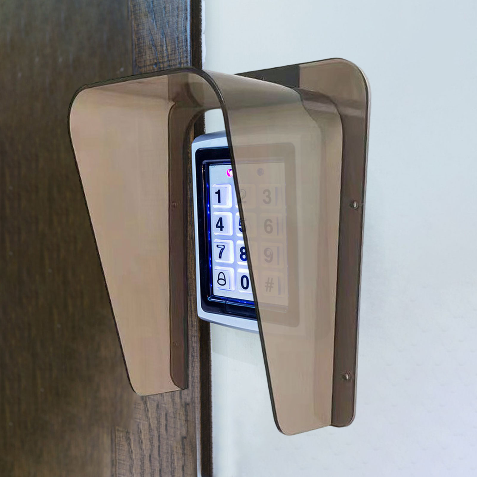 Copertura antipioggia per campanello per tastiere di controllo accessi Serratura per porta Citofono per porta Copertura per tastiera di controllo accessi Protezione impermeabile