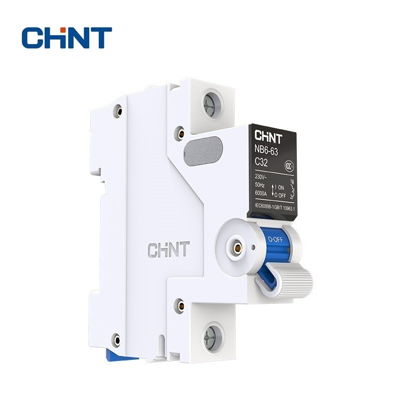 CHINT Miniature Circuit Breaker Overload Protection TaiChi NB6-63 1P Series Household Air Switch 10A 16A 20A 25A 32A 40A 50A 63A