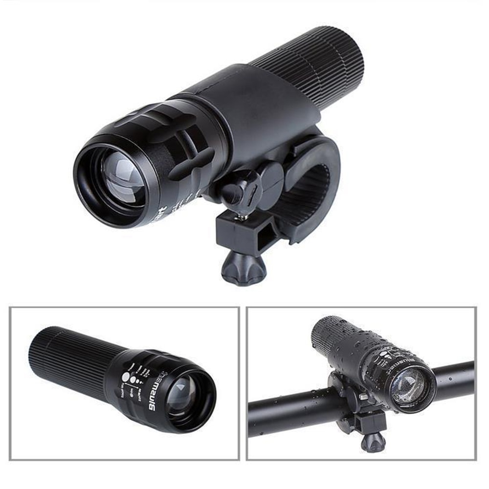 Joshock Bicycle Light T6 LED cycling Front Light LED Bike light Lamp Torch Waterproof ZOOM Flashlight With Free Taillight