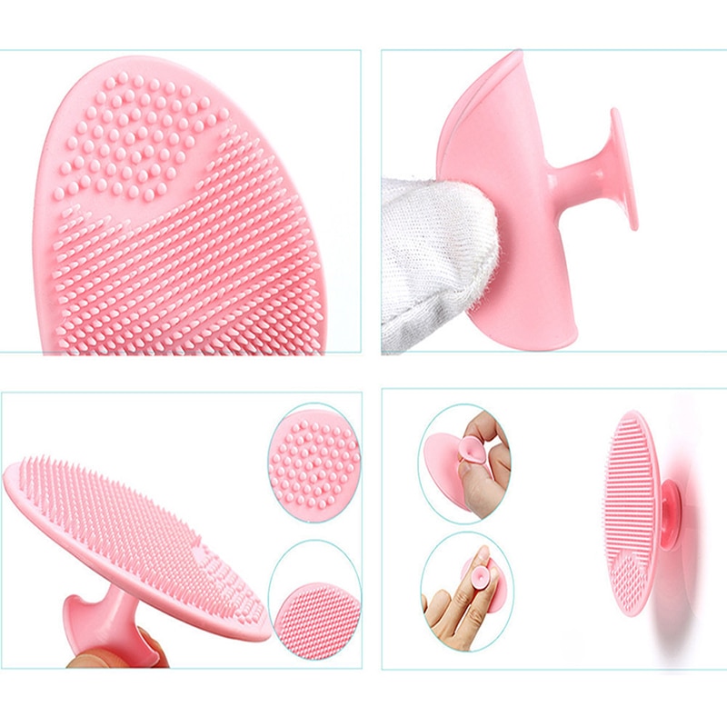 Bad ansiktsrengöring fda pormask ansiktsrengöring silikon schampo borste dusch baby massage tvätta pad ansikte exfolierande borstar
