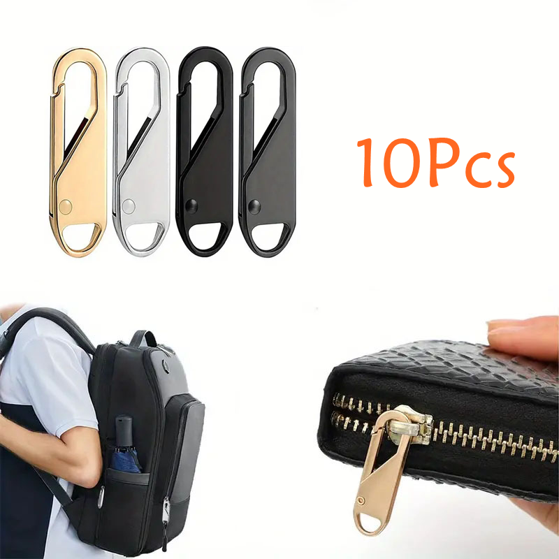 10 stuks Rits Slider Puller Instant Rits Reparatie Tas Vervanging Slechte Gesp Reistas Koffer Rits Hoofd DIY Naaien Craft