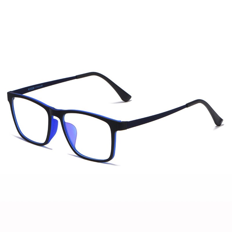 Mode Ultra Licht Gewicht Brilmontuur Optische Volledige Velg TR-90 Recept Bril Voor Mannen En Vrouwen Brillen Eyewear: Dark Blue