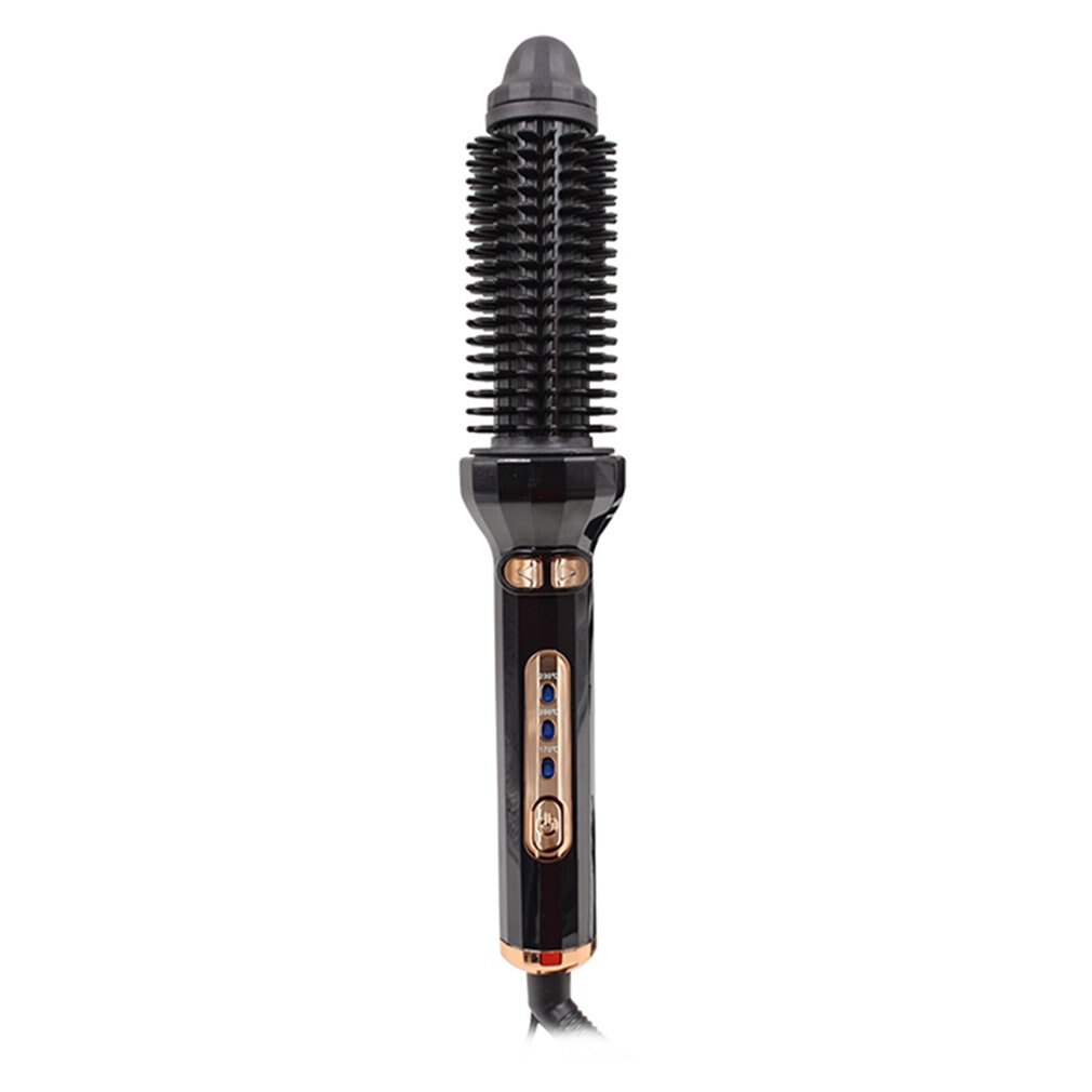AE-504 Constant Temperature Air Comb Automatic Hair Curler Hair Dryer Comb Large Curling Iron: black