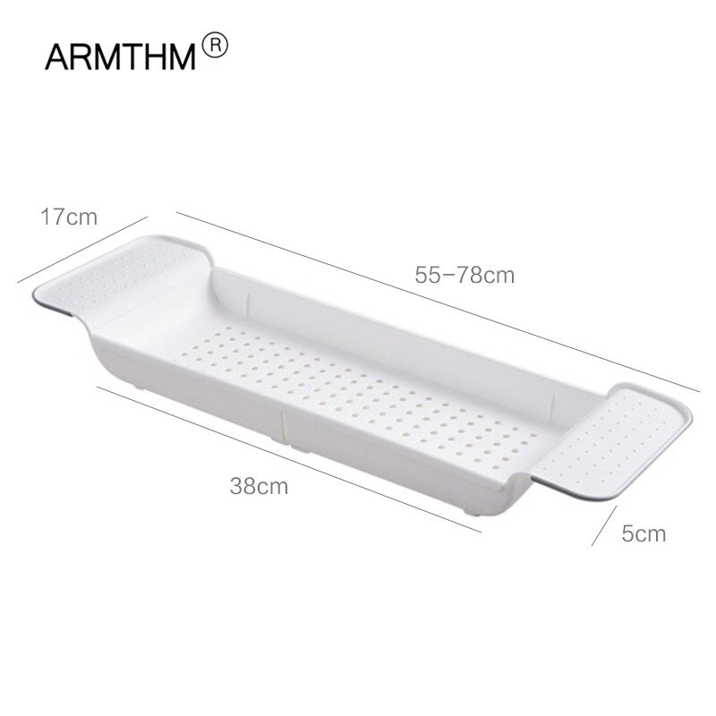 Łazienka/odpływ zlewu kuchennego uchwyt chowany wanna regał magazynowy wanna taca półka wanna ręcznik prysznic składany stojak