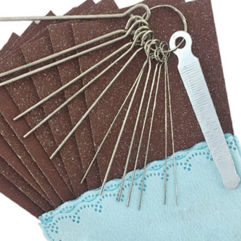 Draagbare Gitaar Reparatie Tools Slot Moer Bestand Diy Repair Tools Zilver Accessoire Gitaar Roestvrij Staal Zag Staven