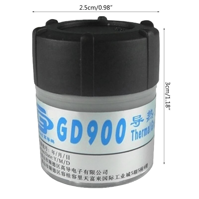 Thermal Paste 30 Grams Silicone GD900 Compound Heatsink for IC Processor CPU Coolers High Performance Conductive Grease