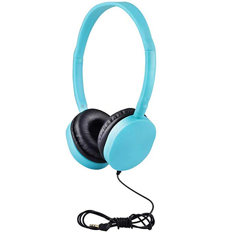 3.5Mm Audio Stereo Jack Opvouwbare Kids Hoofdtelefoon Verstelbare Bedrade Headsets Voor Kinderen Ruisonderdrukking Koptelefoon