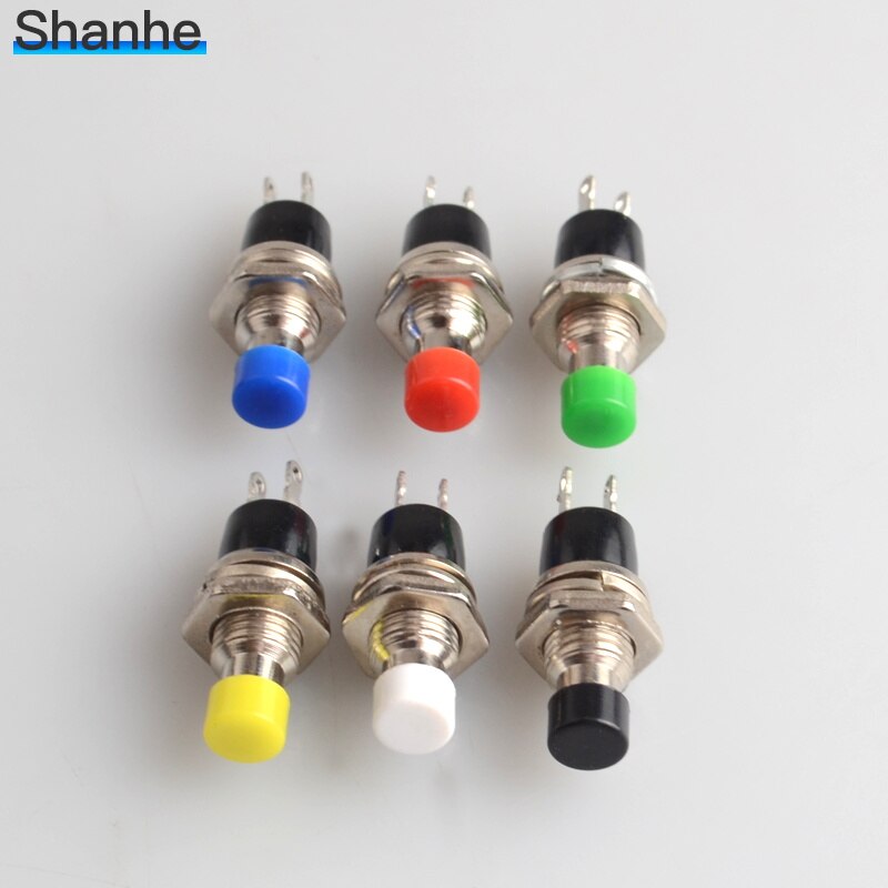 10pcs 7mm Momentary Push button Switch Press the reset switch Momentary On Off Push Button Micro Switch Normally Open NO