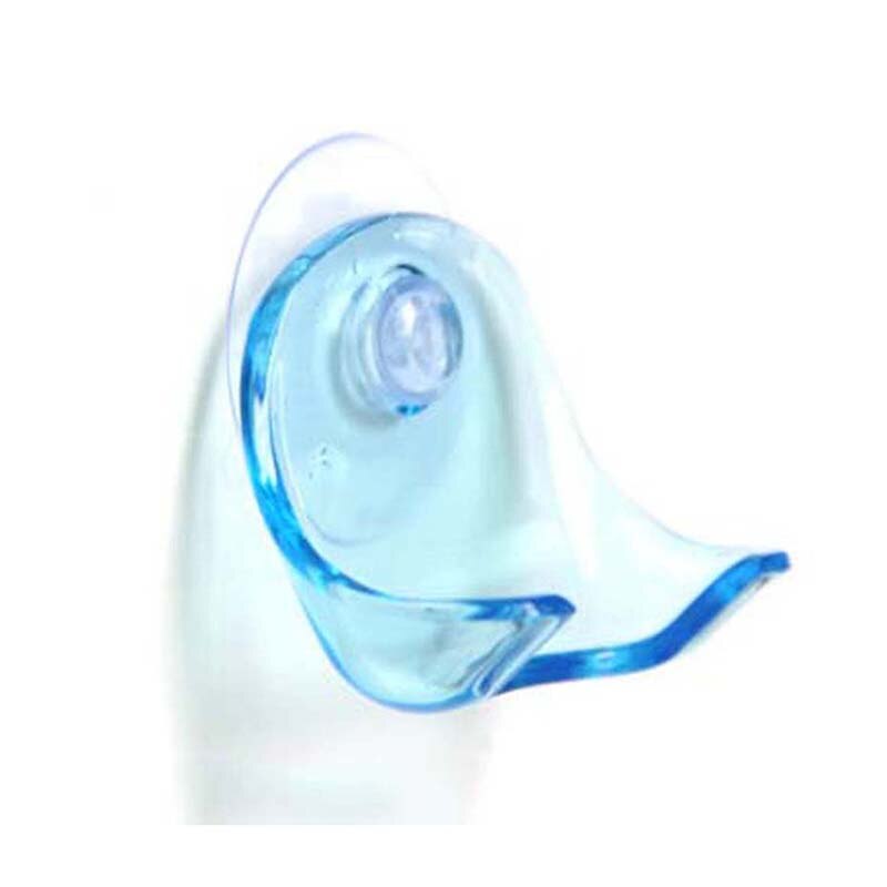 1 stück klar Blau Plastik Super Saugnapf Gestochen Gestell Schlecht Rasierer Halfter Saug Lagerung Rasierer Gestell organizer: 1pc Blau